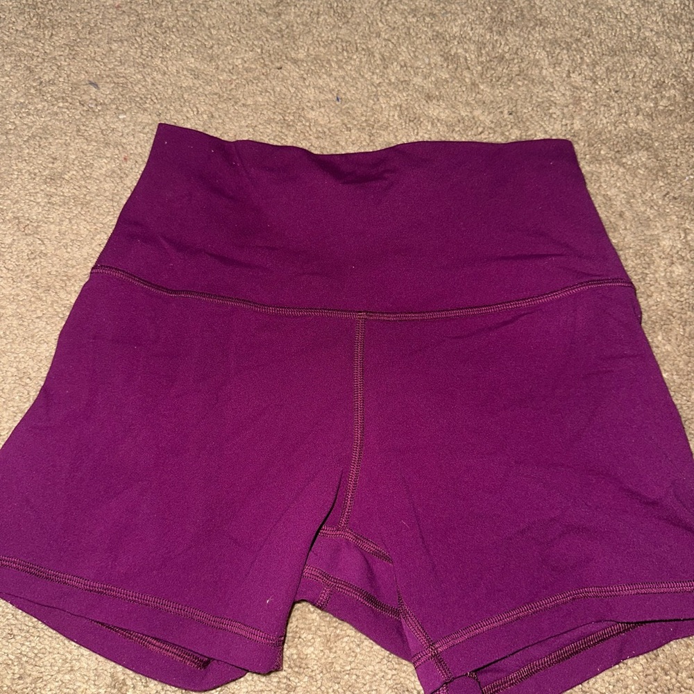 Women's Purple High-Waisted Shorts